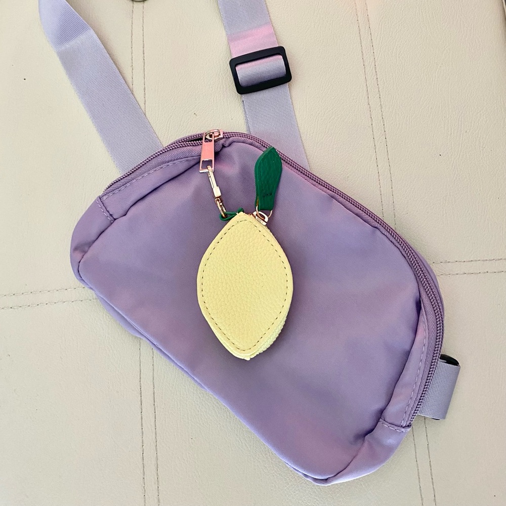 Lemon Coin Purse Keychain Pouch NWOT - Picture 9 of 11